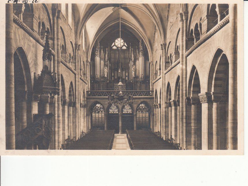 Cartoline postali: Basel Münster 1928 – Usato da Bürglen TG venduto da StampGraf