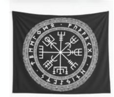 Wandbehang Vegvisir 95cm x 73cm