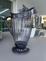 Vintage Kunstoffkrug, Grau durchsichtig - Top Zustand!