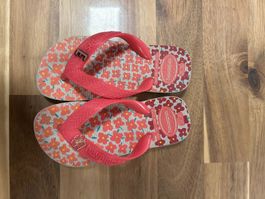 Havaianas Flip Flops, Grösse 25-26, Blumenmuster