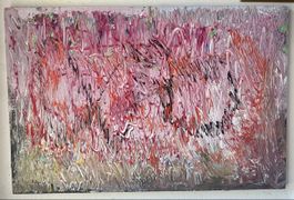 Farbenfrohes abstraktes Gemaelde, 78x118cm, Kunst für Dich