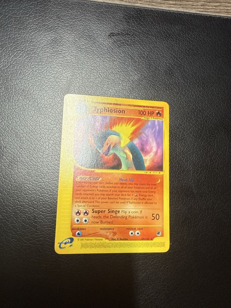 Pokémon Sammelbilder & Trading cards: Carte Pokémon Typhlosion expédition EN – Gebraucht aus Courrendlin von cel_75v8