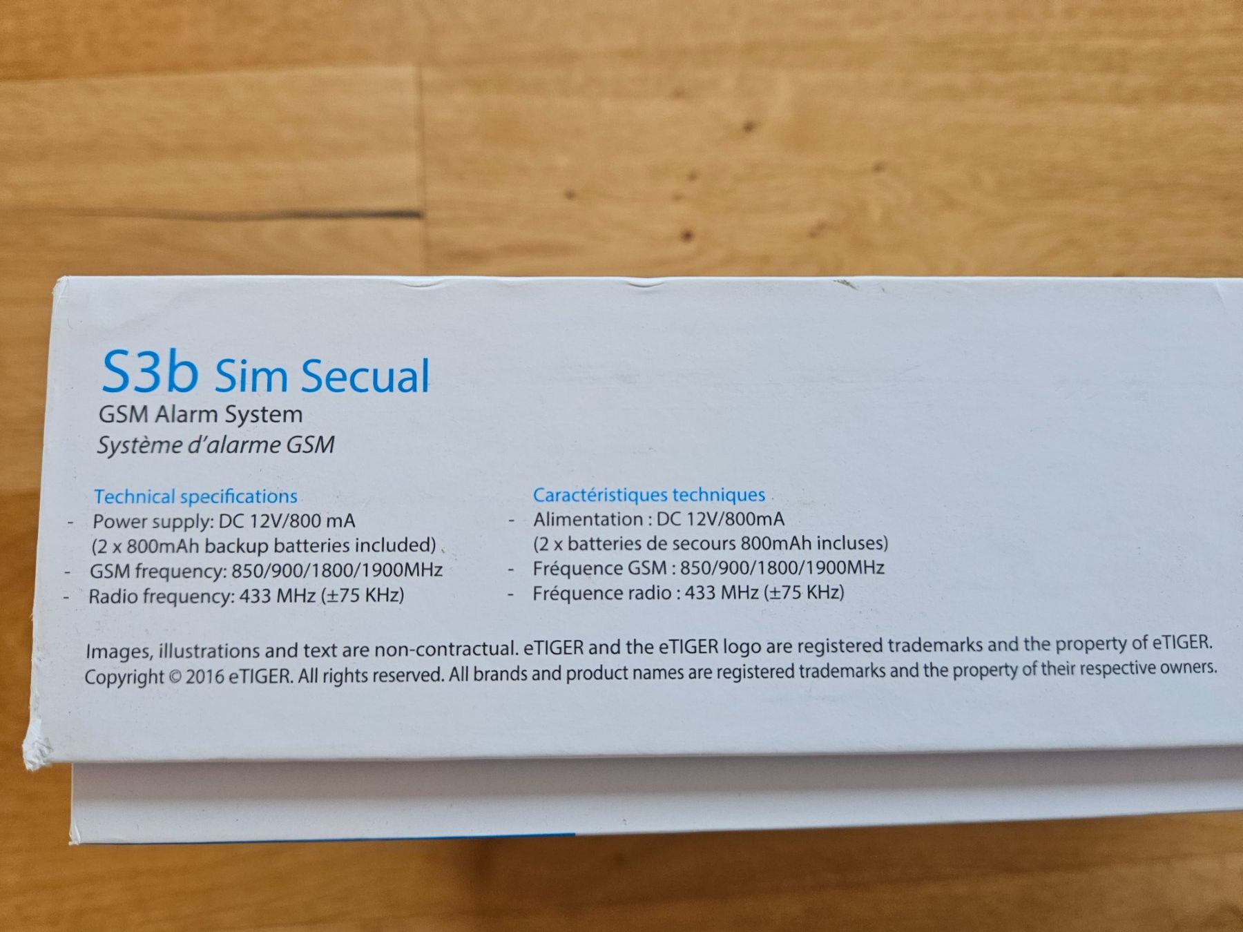 Sistemi d'allarme: Alarme etiger s3b sim secual – Usato da Ecublens VD venduto da loutch85 4