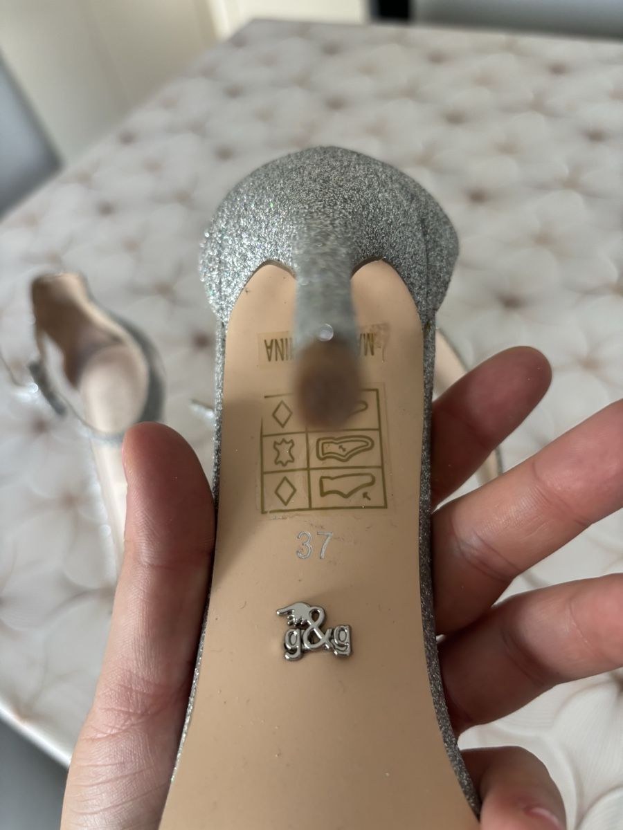 Damenschuhe: Escarpins argentés pailletés  – Neu (gemäss Beschreibung) aus Monthey von mon_sgm8 2
