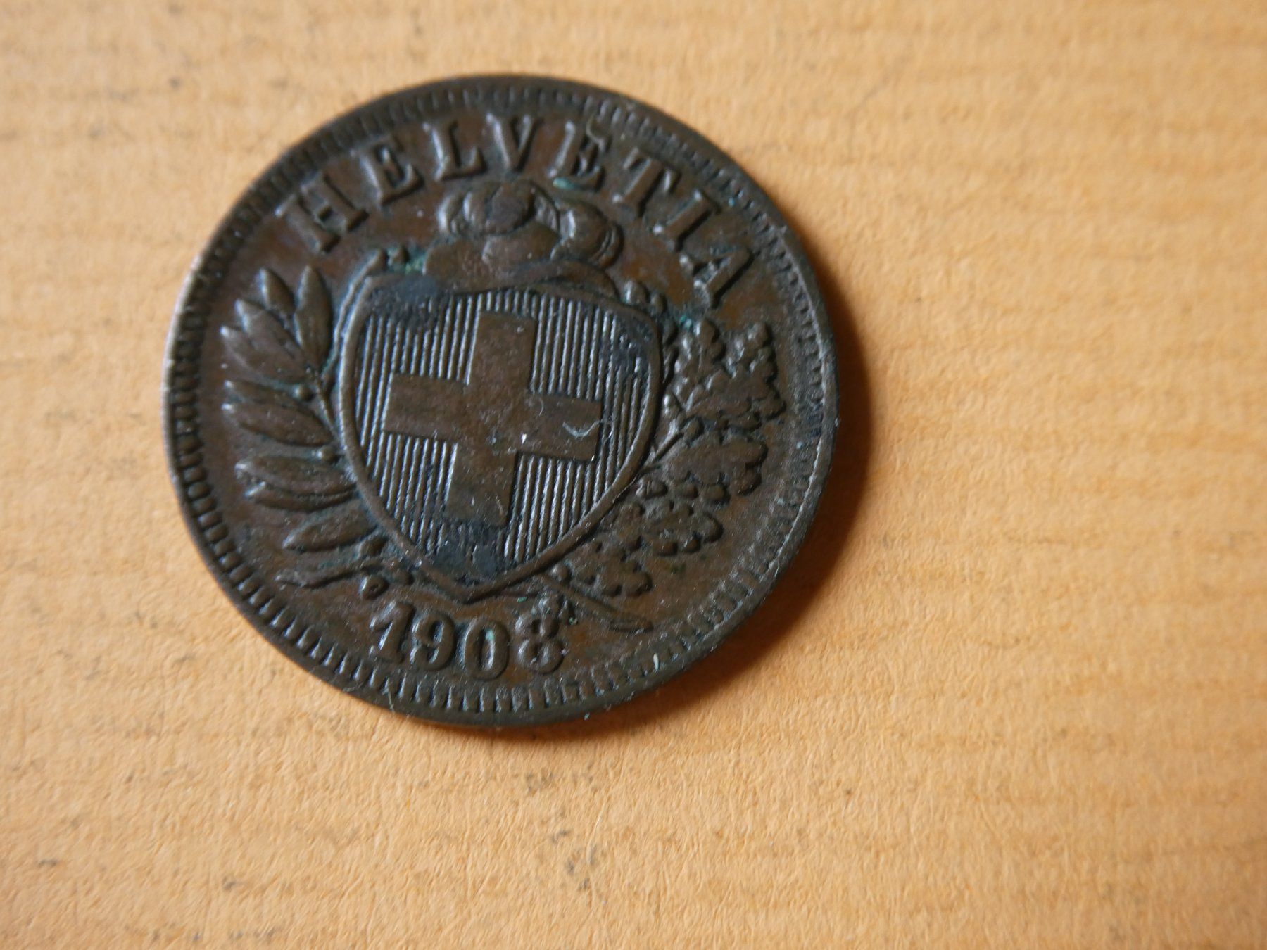 Tutti le monete: Schweiz 1908, 2 Rappen – Usato da Hinterforst venduto da Rohusri