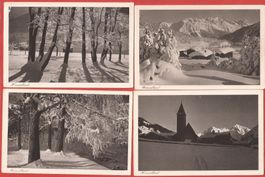 Klosters Davos Umgebung - 7 Karten von Gustav Walty ca. 1925