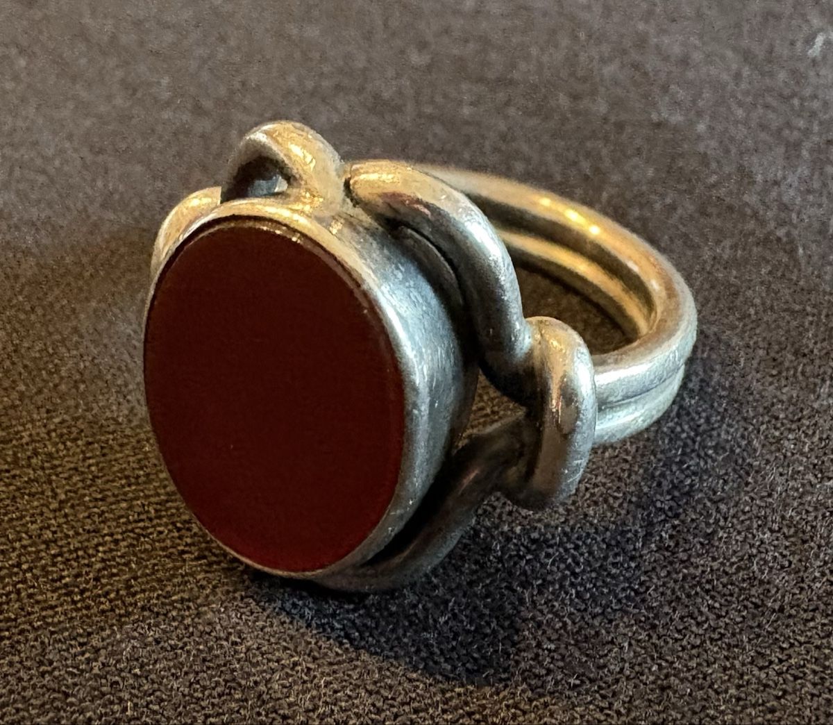 Anelli: Antiker Siegelring Silber mit Karneol Ring Grösse 58/59 – Usato da Zürich venduto da wei_8n2l 3