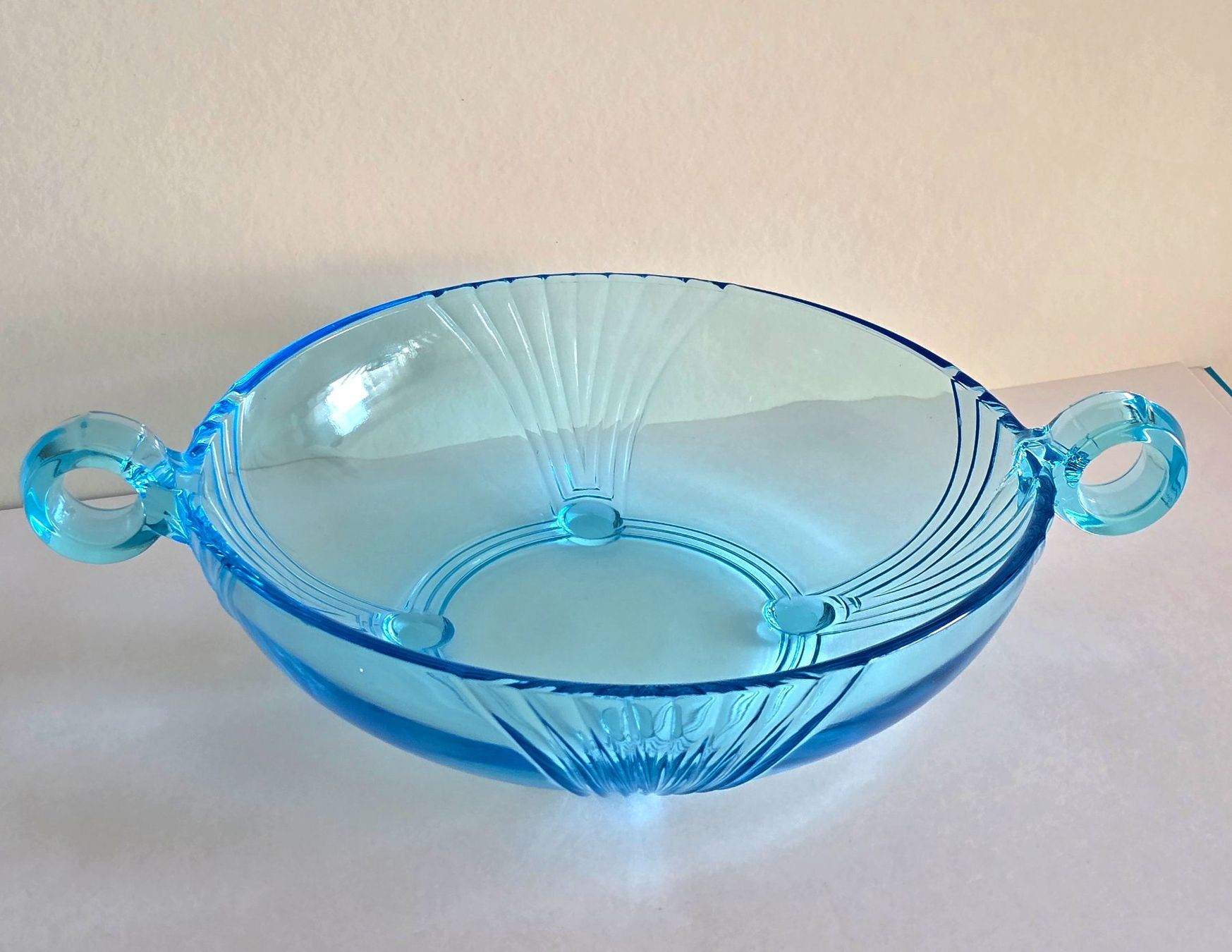 Ciotole: Schale Art Deco, schönes Blau – Usato da Rheinau venduto da MakalekaAloha 5