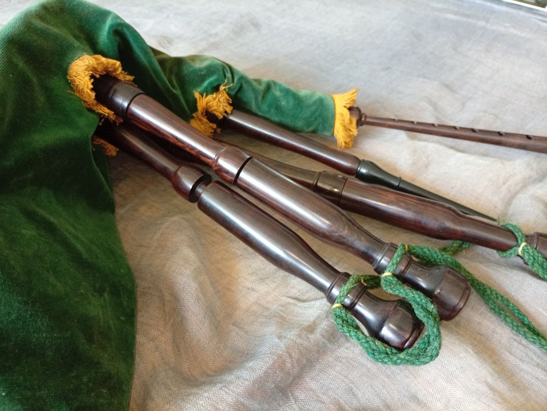 Vintage Strumenti musicali: Cornemuse Bretonne, Celtic "binioù braz" Bagpipe, vintage – Usato da Locarno venduto da edn.vintage 3