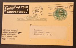 POSTKARTE USA 1951