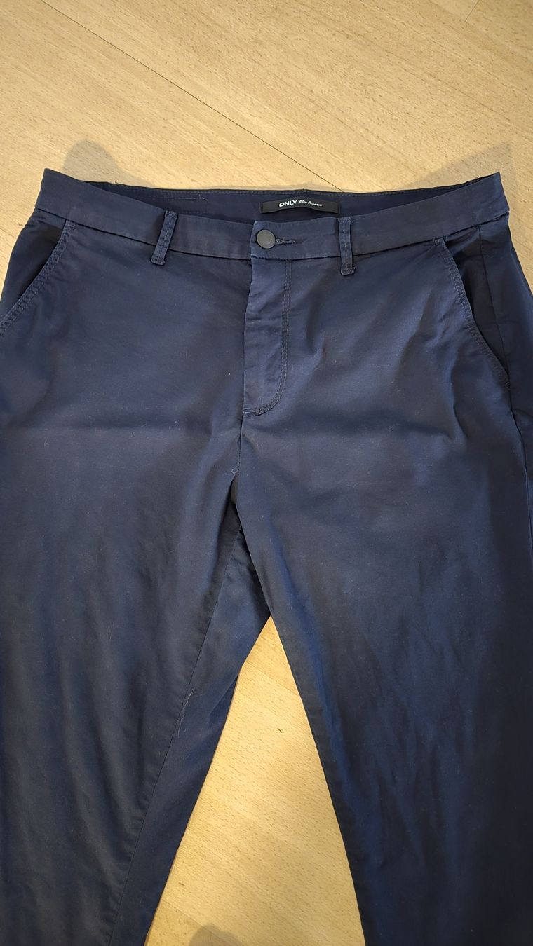 Only Pantaloni: Chino dunkelblau Gr. 40 /34 – Nuovo (secondo la descrizione) da Sursee venduto da M_Z 1