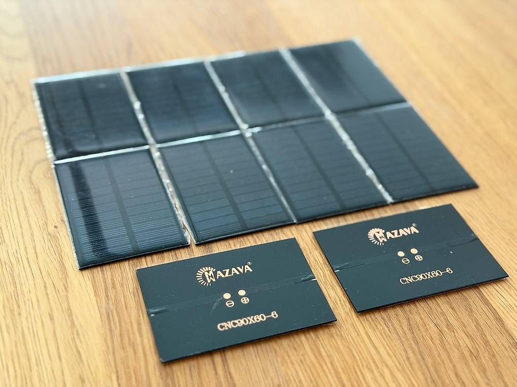 Dispositivi a energia solare: Solarzellen - 10x DC Solar Panel 6V / 100mA – Usato da Wil SG venduto da JoRaHa