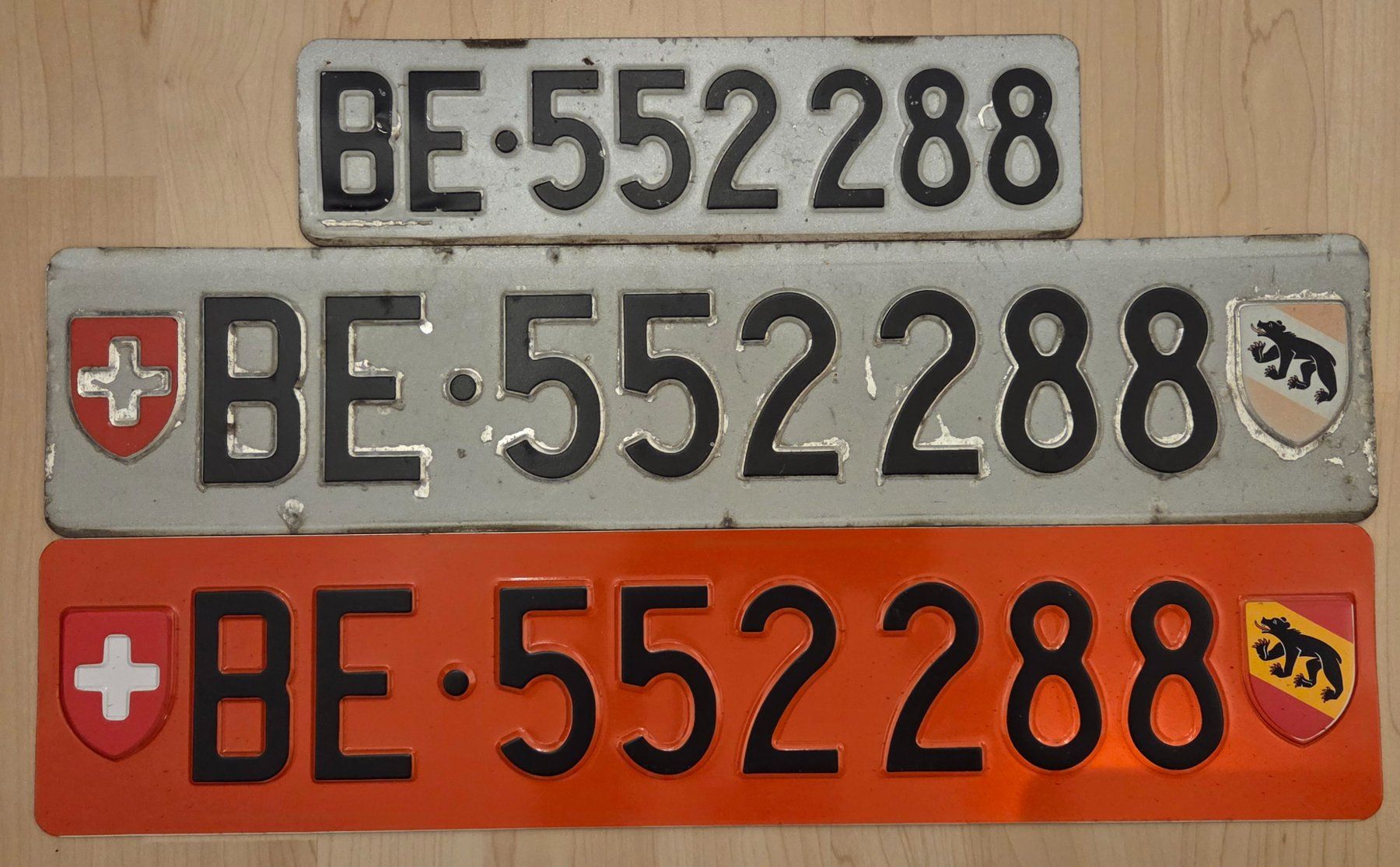 Insegne: Auto Nummernschilder BE552288 – Usato da Port venduto da mbloesch01