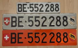 Auto Nummernschilder BE552288