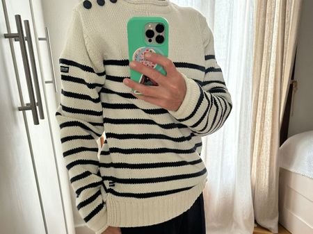 Pull marin rayé Breton d'occasion en bon état général