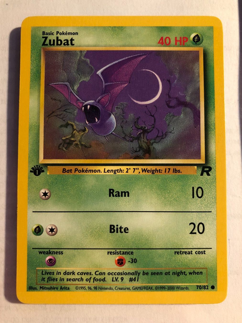 Carte collezionabili: Zubat 1st Team Rocket - MINT - ab 1.- – Usato da Giubiasco venduto da dan_pr8b