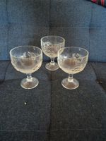 3er Set Dessertgläser mit Kirschen-Prägung, perfekt für S...