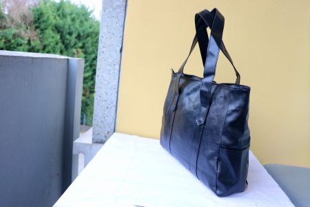 Sac Cabas Femme Noir Simili Cuir PU Spacieux Élégant Neuf