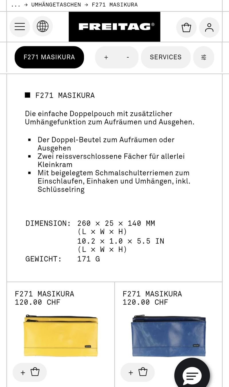 Freitag Taschen für Damen: FREITAG F271 MASIKURA – Gebraucht aus Herzogenbuchsee von herzchae 1