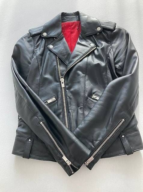 Giacche: The Kooples Lederjacke Grösse 34 schwarz – Usato da Thierachern venduto da Herci 4