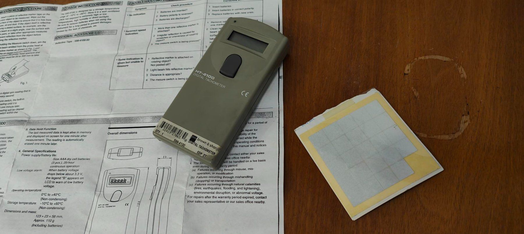 Misurare: Digitaler Tachometer von Brown & Sharpe – Usato da St. Gallen venduto da Thomstar 1