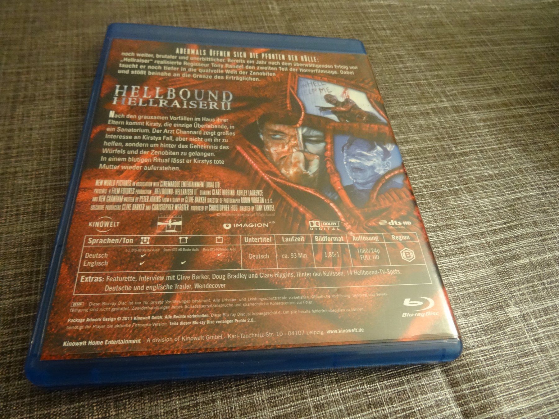Alle DVDs: Hellbound Hellraiser II 2 - Blu-ray – Gebraucht aus Olten von Disc-Verkauf 2