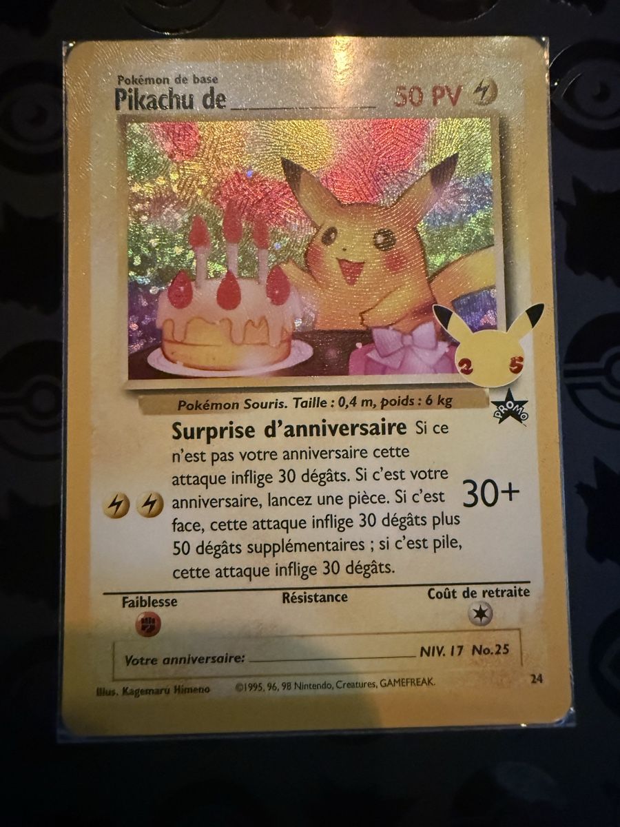 Pokémon Carte collezionabili: Pikachu ____________ 24  – Nuovo (secondo la descrizione) da La Plaine venduto da 8-X
