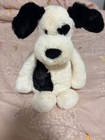Jellycat Bashful Black and Cream Puppy