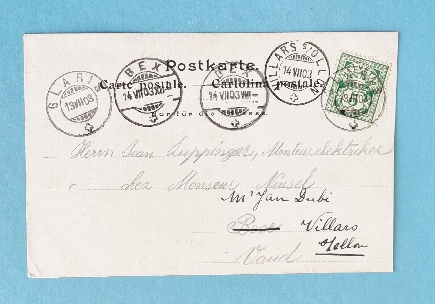 Cartes postales: Davos - 1903 – D'occasion à Rothrist par RROENK 1