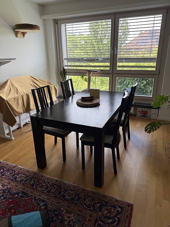 Tavoli: Günstiges Set: Schwarzer Esstisch mit 4 passenden Stühlen – Usato da Basel venduto da nas_q8lj 2