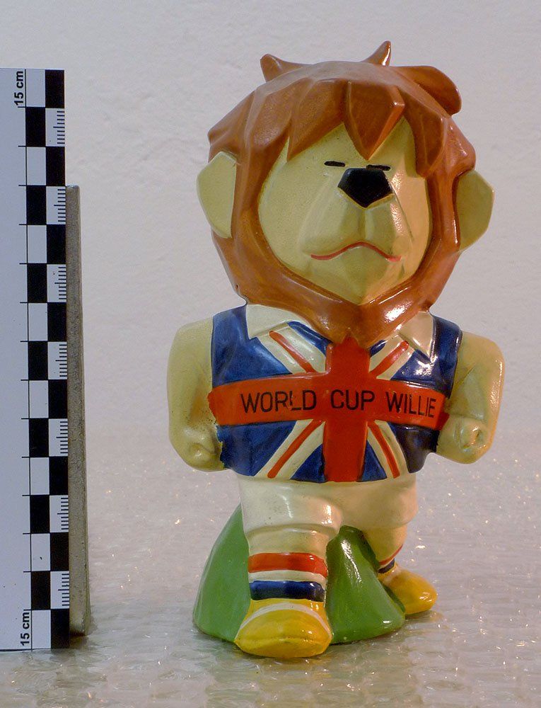 Statuette: Fussball World Cup Willie Maskottchen – Usato da Zürich venduto da nasowasX 2