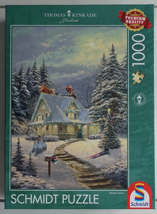 Schmidt Puzzle 1000 - Midnight Delivery - Thomas Kinkade (Gebraucht) in ...