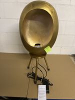 Dekorativ Lampe goldfarbig mit Standfuss H ca. 50cm