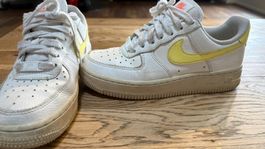Nike Air Force 1, Grösse 35.5, Weiss/Gelb, Top Zustand!