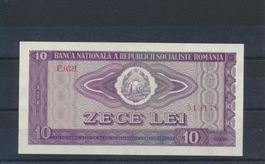 Banknote "Rumänien - 10.00 Lei", ungebraucht