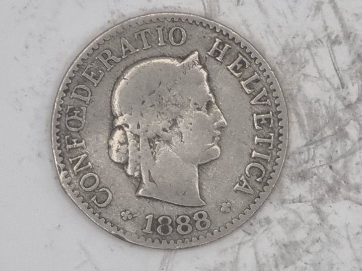 Alle Münzen: 5 rappen 1888 – Gebraucht aus Bure von chap981