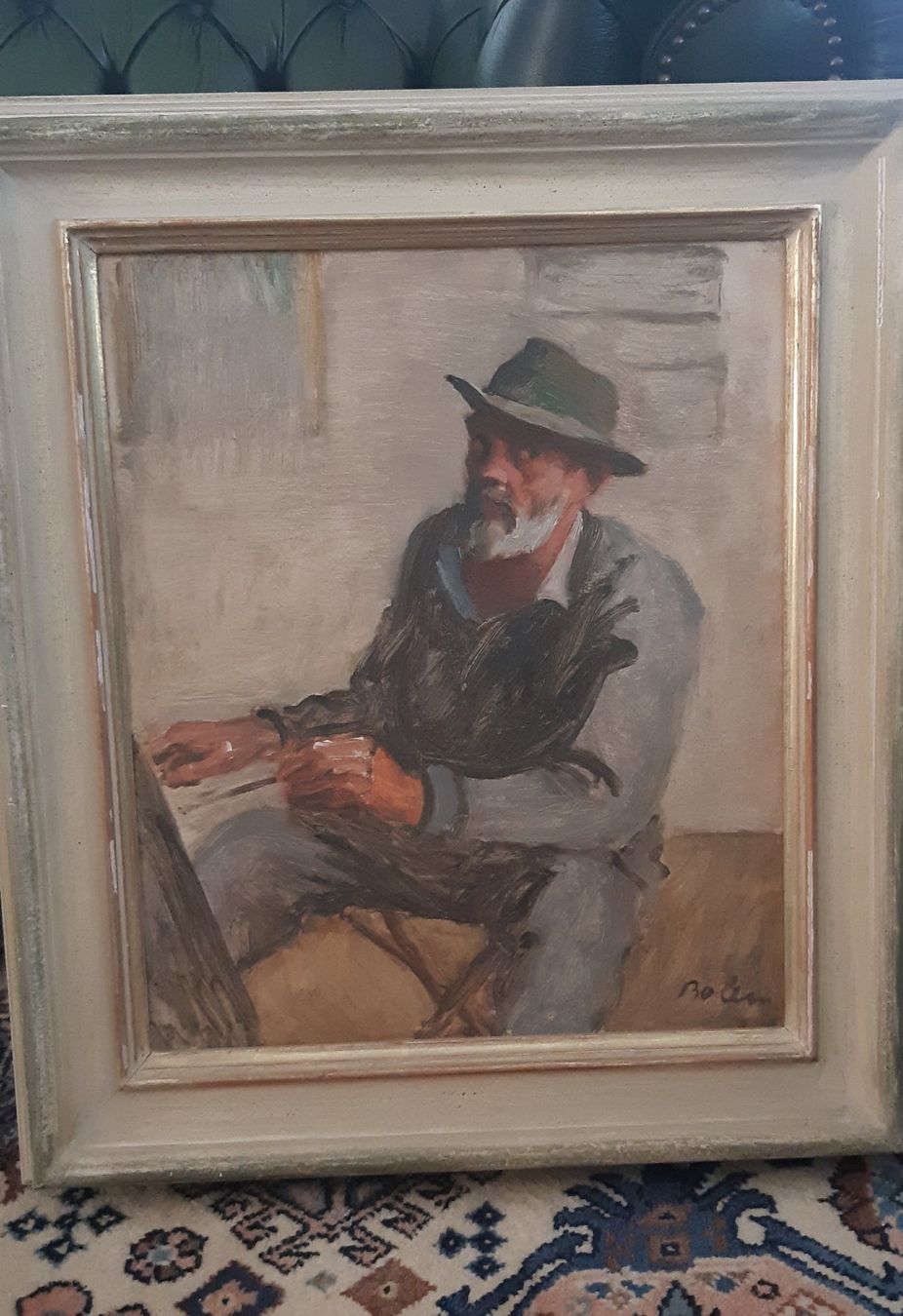 Gemälde: Ernest Bolens - Selbstportrait – Gebraucht aus Stetten AG von Brissago25