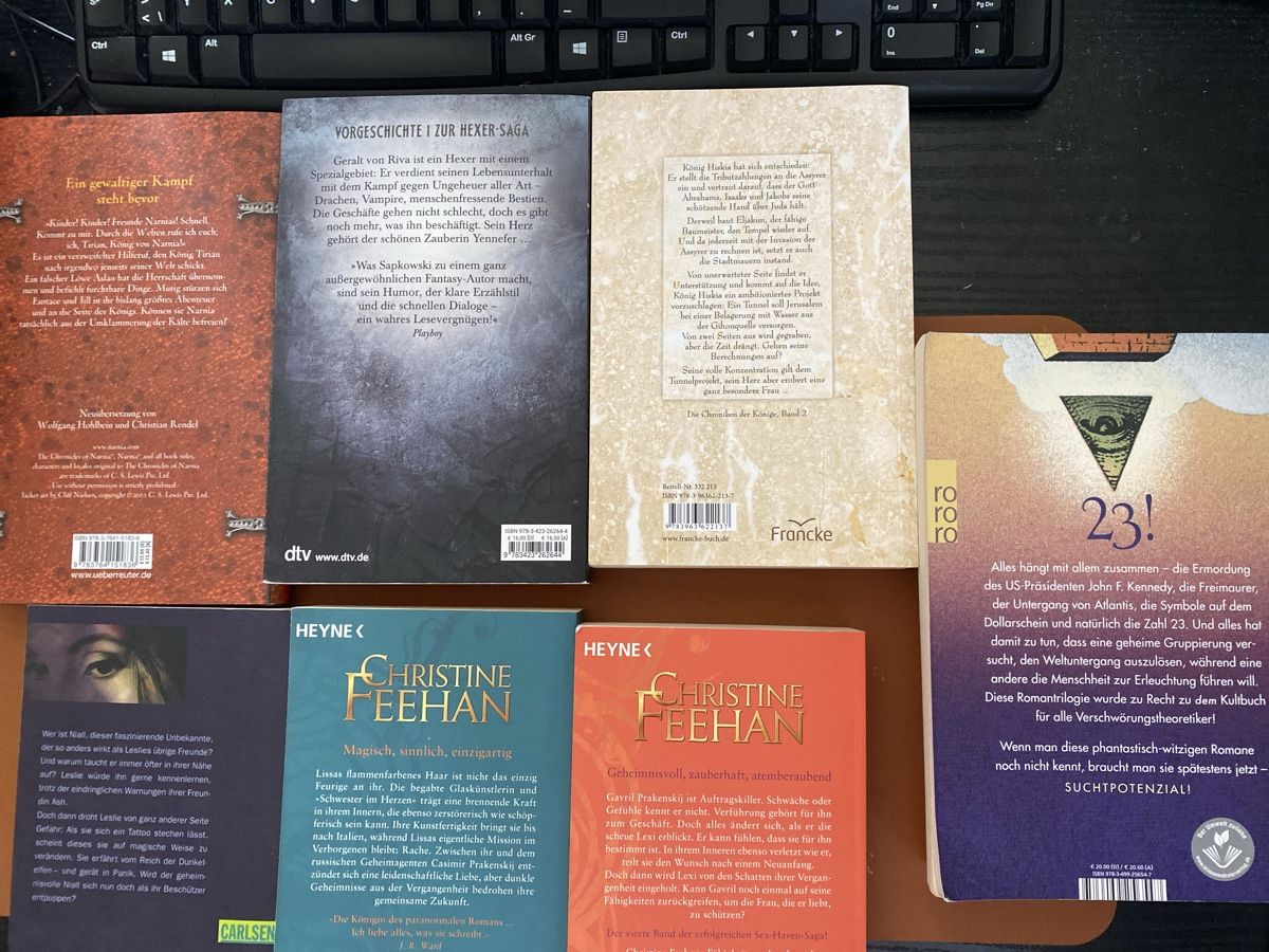 Libri: 7 Romane Fantasy Mystery – Usato da Erlinsbach SO venduto da Silverstorm 1