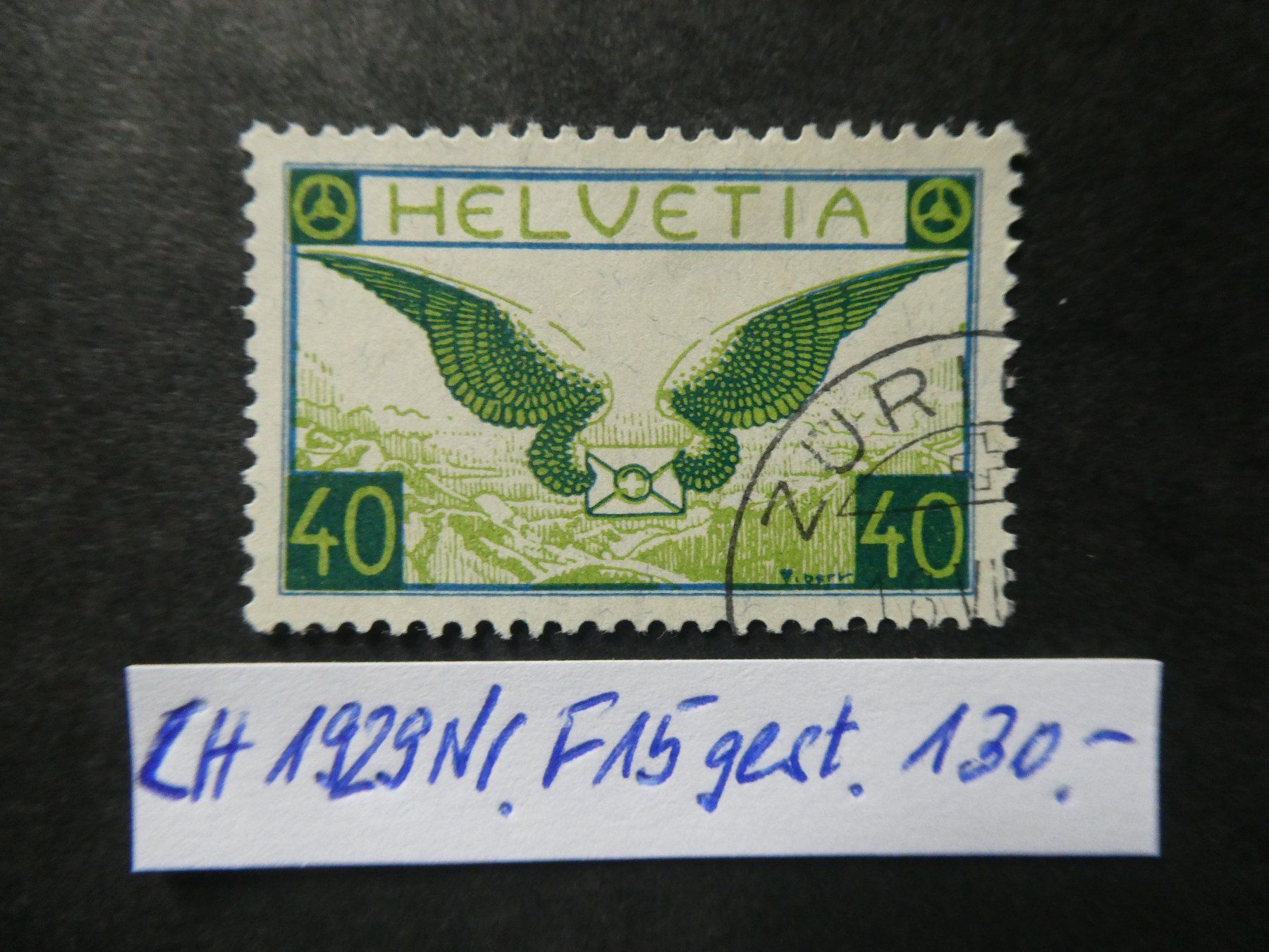 Tutti i francobolli: CH 1929 Nr. F15 gestempelt – Usato da Lausen venduto da Herbamare01