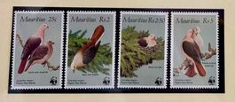 Timbres rares de l'île Maurice - Pigeon des Mares WWF✅