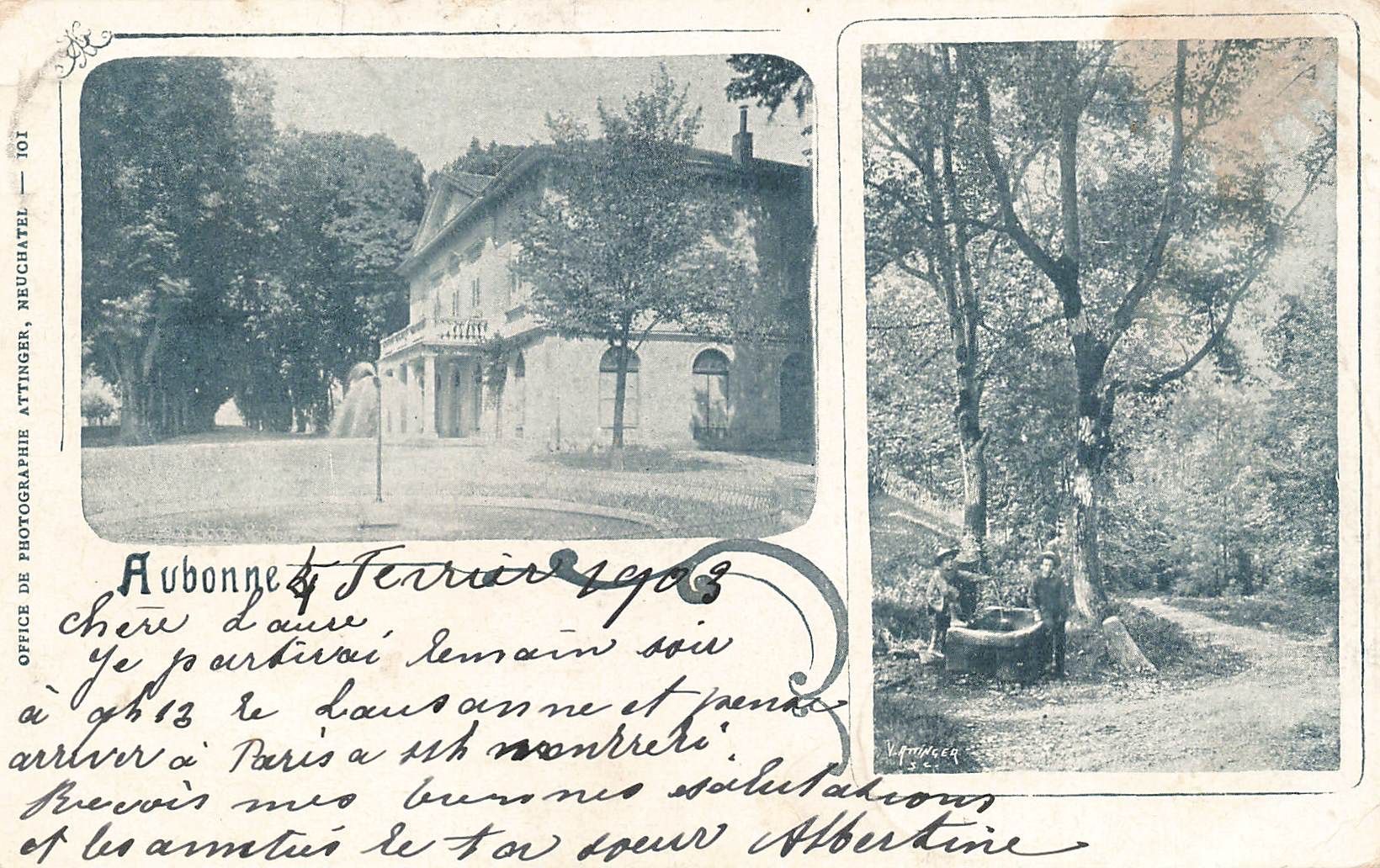 Cartoline postali: Aubonne – Usato da Biasca venduto da Blenio71