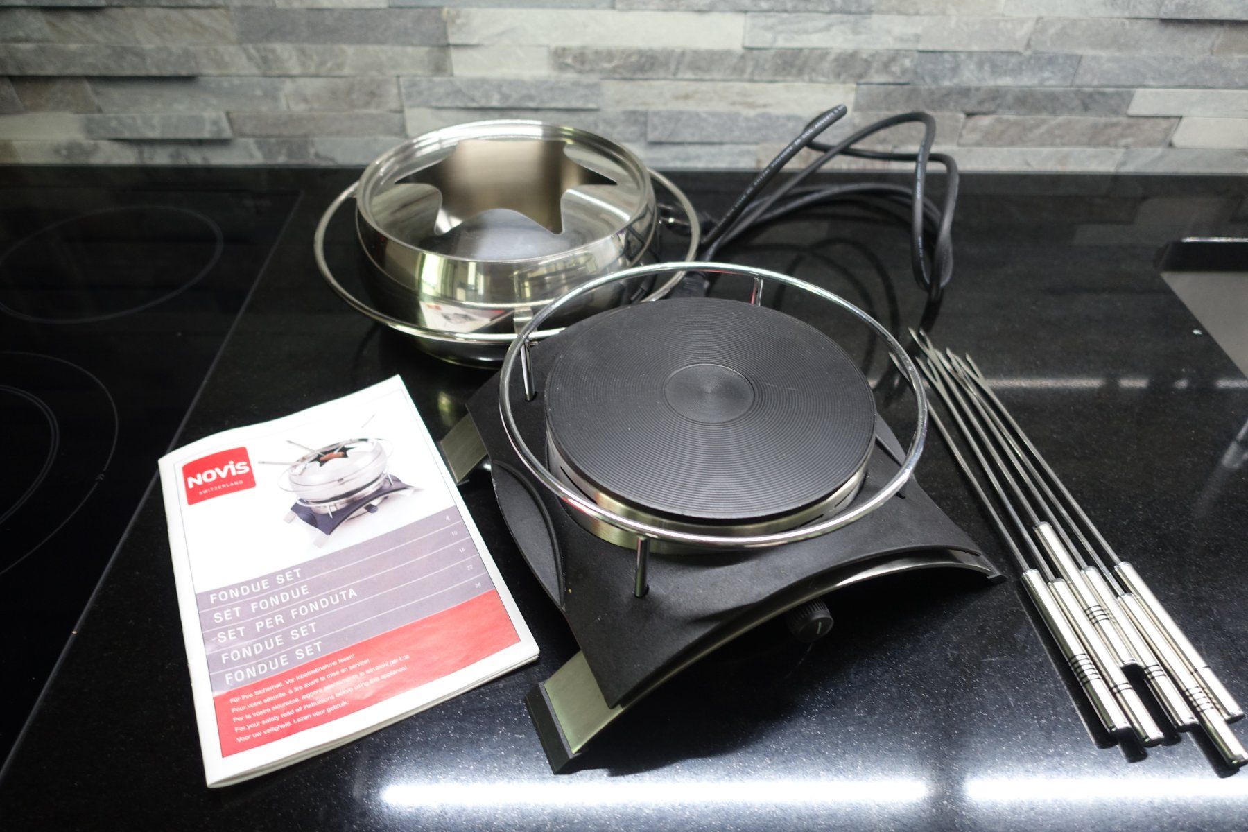 Novis Elettrodomestici da cucina: Fondue-Set NOVIS – Nuovo (secondo la descrizione) da Belp venduto da Mazarron58