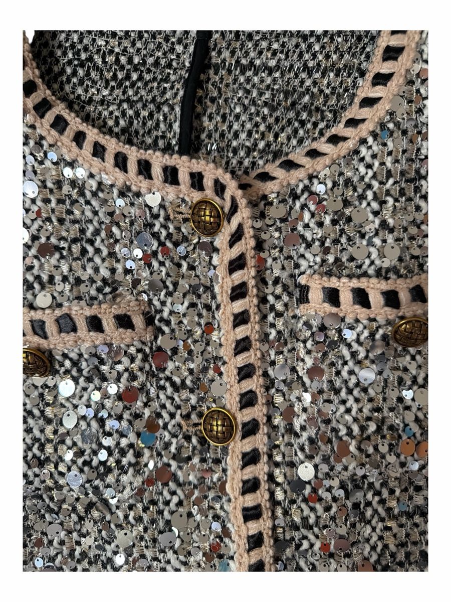 Jacken: Dazy Sequin Tweed Jacket Multicolored Size M – Neu (gemäss Beschreibung) aus Brunnen von Sandy_closet1 3