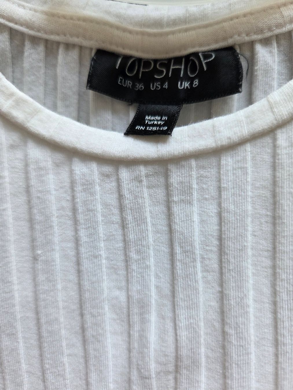 Topshop Top: TOPSHOP Top manche longue blanc - Taille 36 – Usato da Chavannes-Renens venduto da mau_8rwz 2
