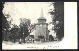 AK Vandoeuvres, L'Eglise, 1907