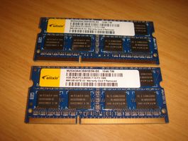 2 stück 4gb ddr3 PC3 1066 RAM für Laptop.