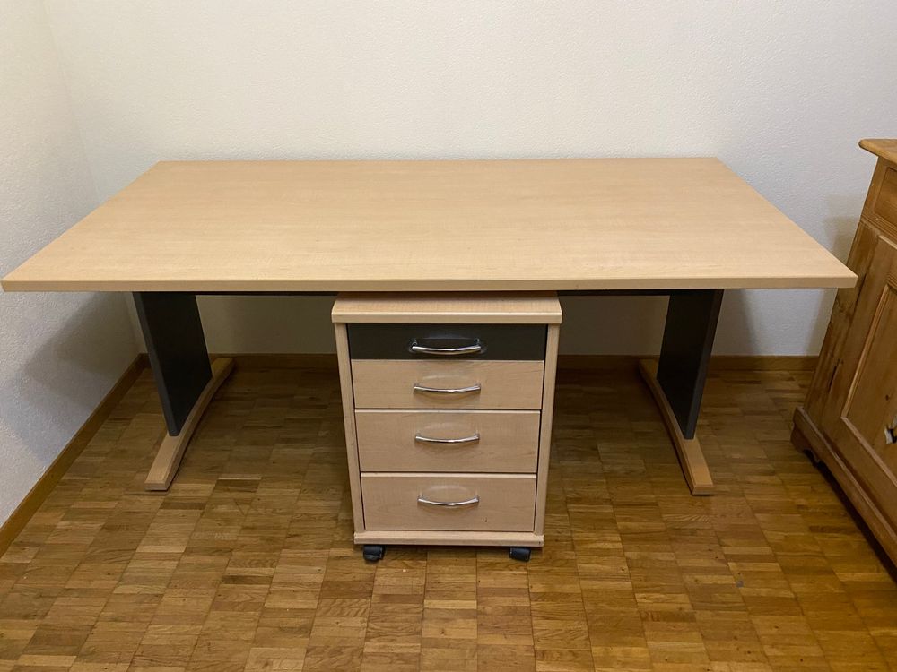 Schreibtisch Mit Kubus 80 X 160 | Kaufen Auf Ricardo