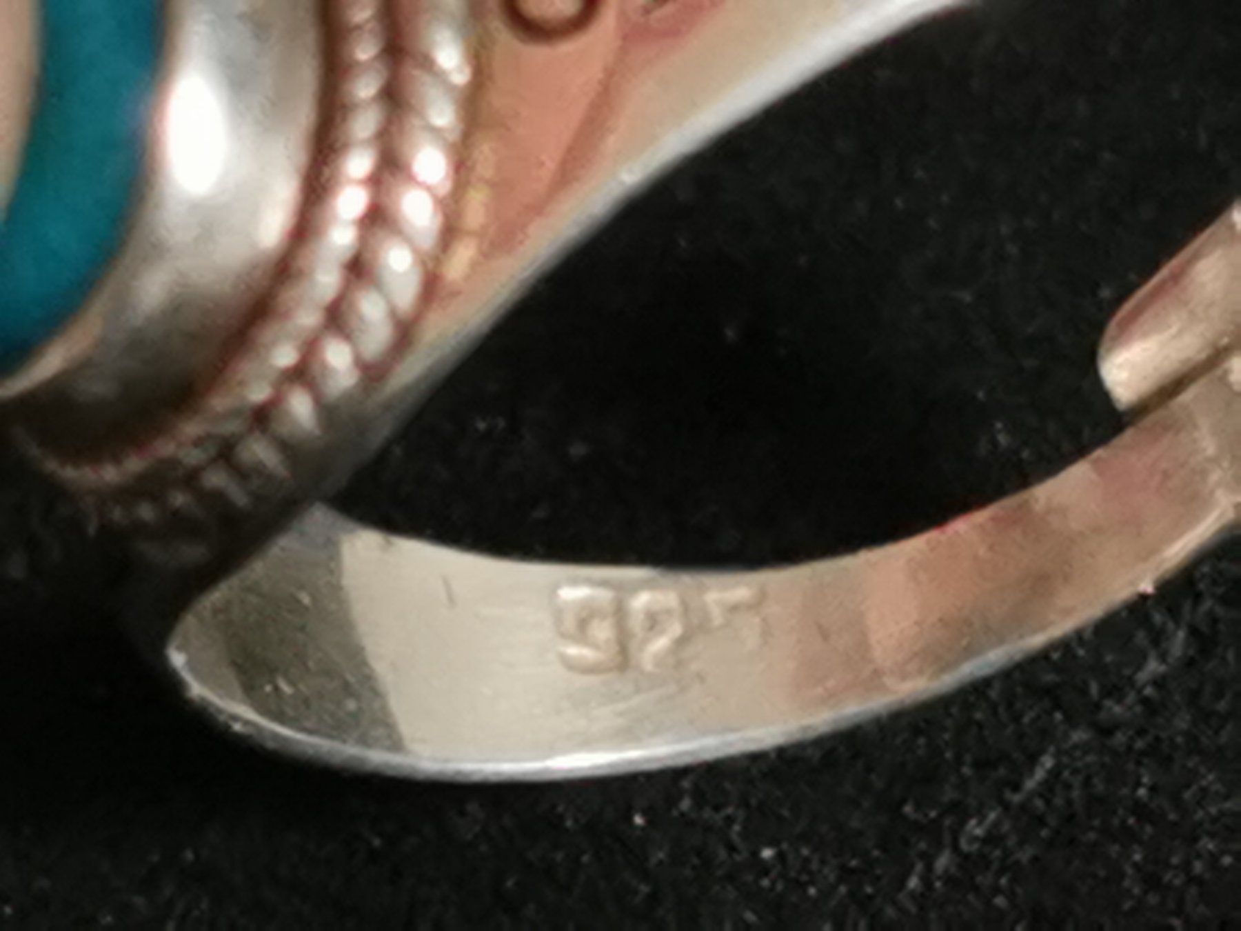 Anelli: Silber unisex Ring mit Türkis – Usato da Schlieren venduto da vlalif 4