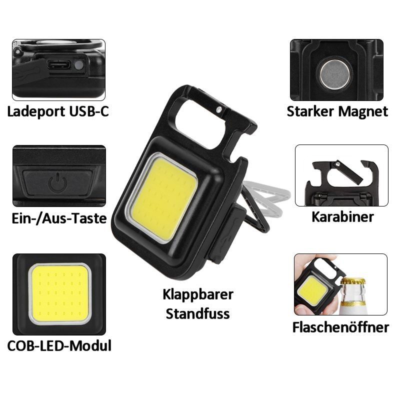 Lampade: Mini COB-LED Multifunktions-Leuchte – Nuovo e nell'imballaggio originale da Giubiasco venduto da news-shop