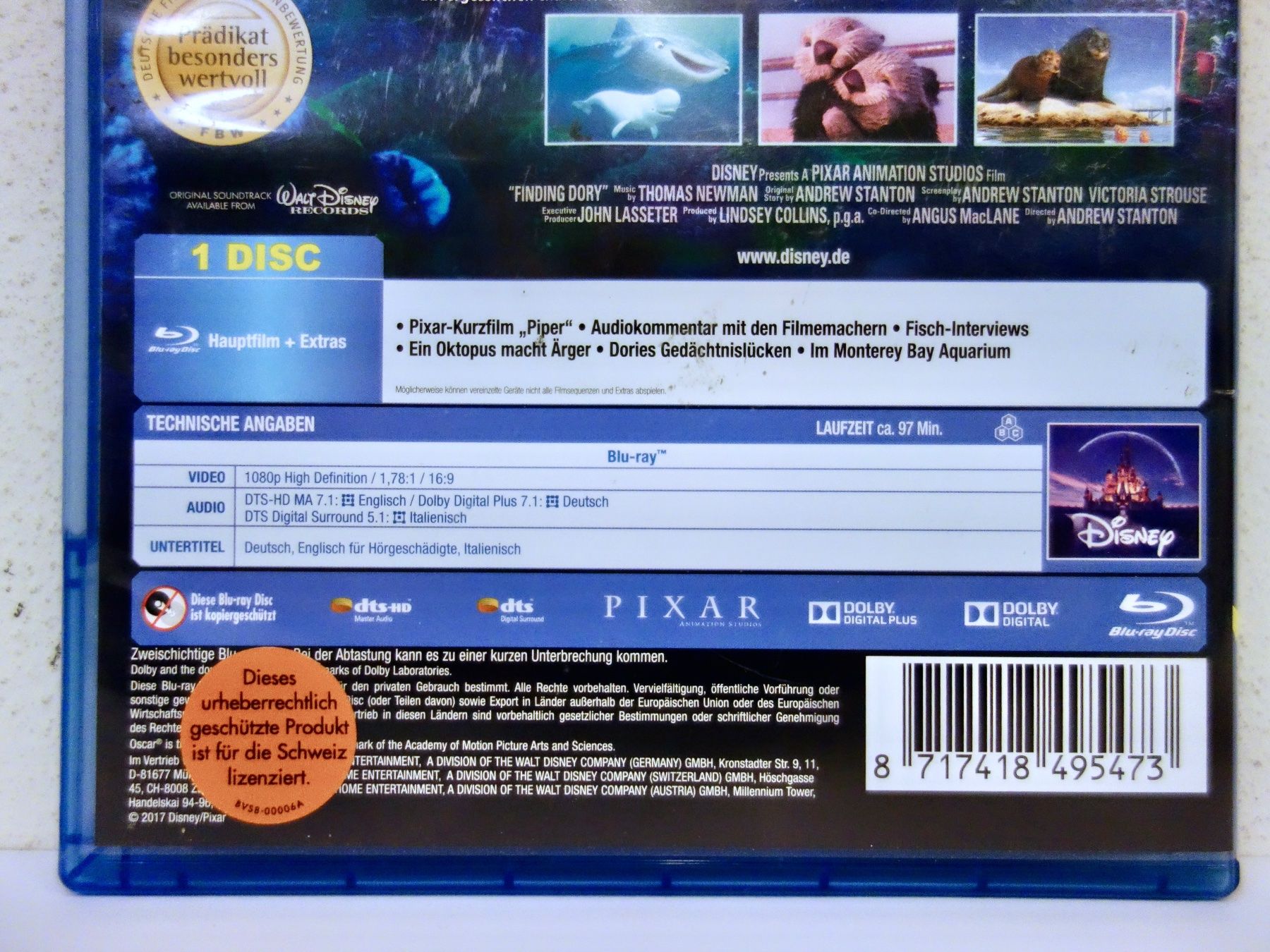 Alle DVDs: BLU-RAY DVD FINDET DORIE DISNEY PIXAR – Neu (gemäss Beschreibung) aus Kerzers von wisaundso 3